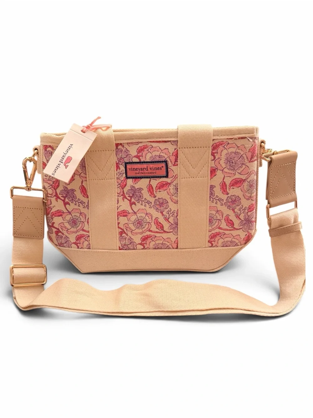 Vineyard Vines Printed Heritage Mini Tote Frangipani Marsh Floral w/Strap (NWT)
